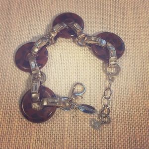 WHBM Faux Tortoiseshell Linked Bracelet